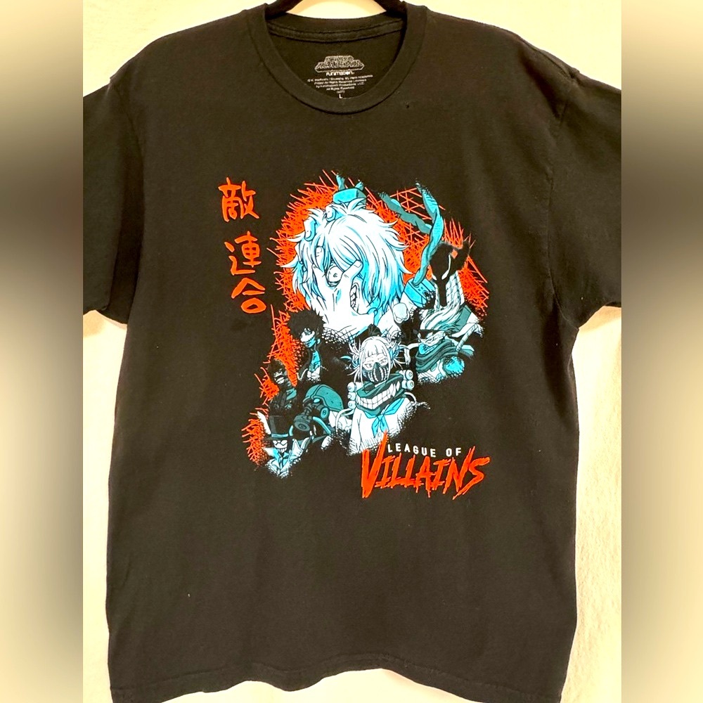League of Villains Black Graphic T-Shirt